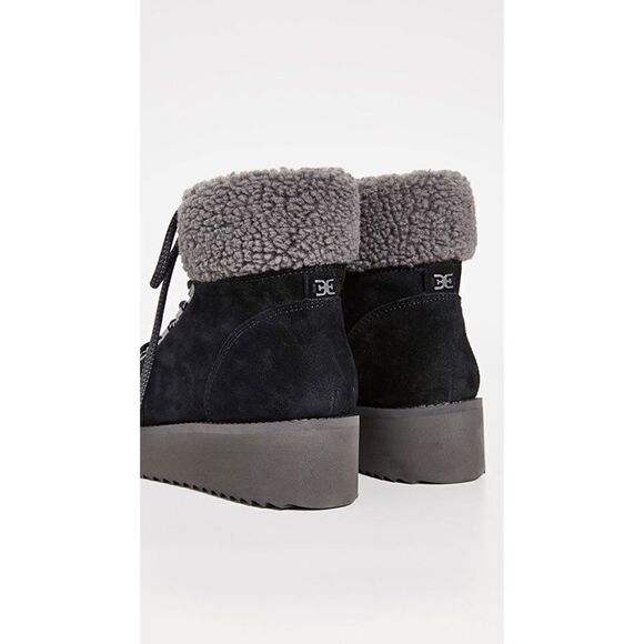 NIB Sam Edelman Suede Lace Up Franc Ankle Boots Black Size  Sam Edelman Suede Lace Up Franc Ankle Boots